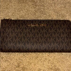 Michael Kors Dark Brown Logo Wallet